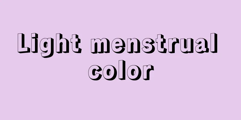 Light menstrual color