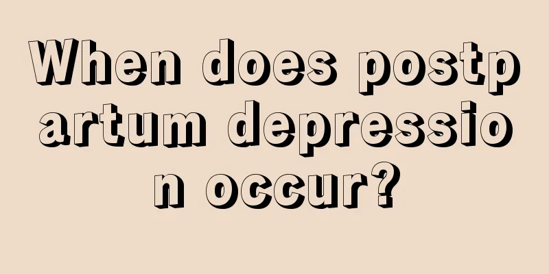 When does postpartum depression occur?