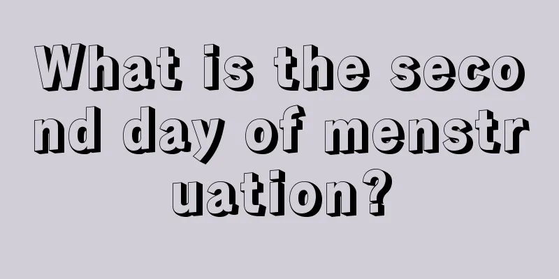 What is the second day of menstruation?