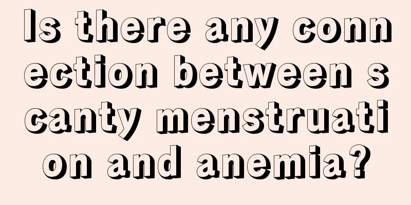 Is there any connection between scanty menstruation and anemia?