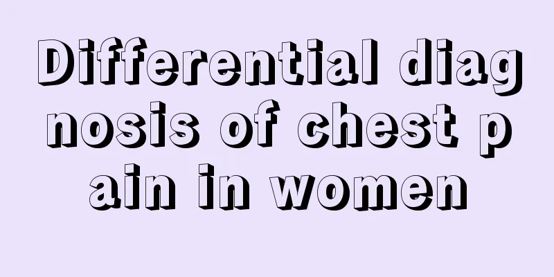 Differential diagnosis of chest pain in women