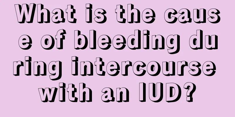 What is the cause of bleeding during intercourse with an IUD?