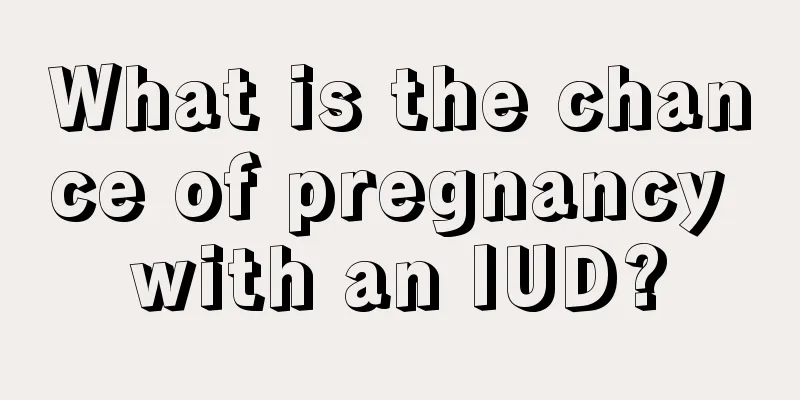 What is the chance of pregnancy with an IUD?