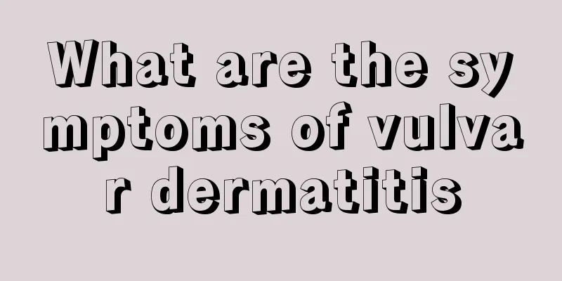 What are the symptoms of vulvar dermatitis