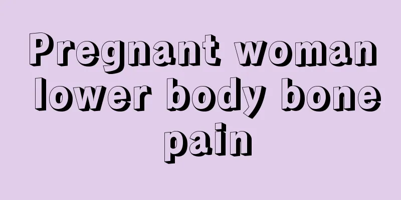 Pregnant woman lower body bone pain