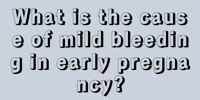 What is the cause of mild bleeding in early pregnancy?