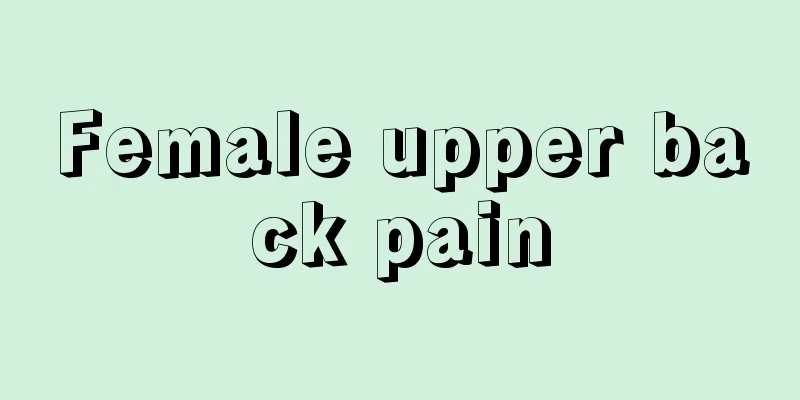 Female upper back pain