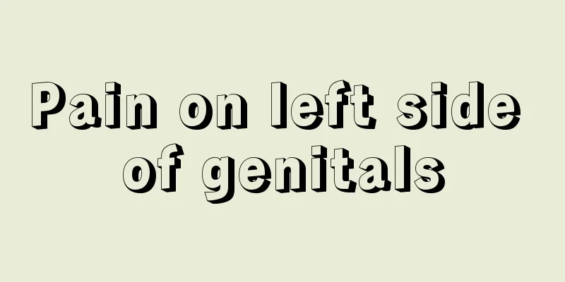 Pain on left side of genitals