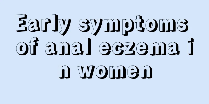 Early symptoms of anal eczema in women