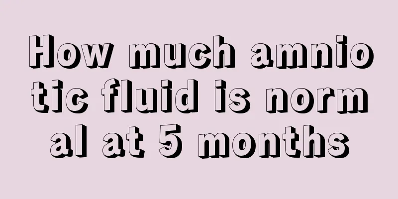 How much amniotic fluid is normal at 5 months