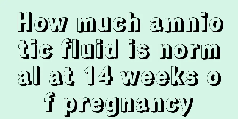 How much amniotic fluid is normal at 14 weeks of pregnancy