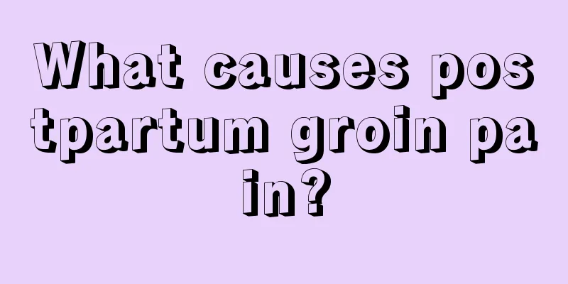 What causes postpartum groin pain?