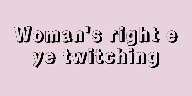 Woman's right eye twitching