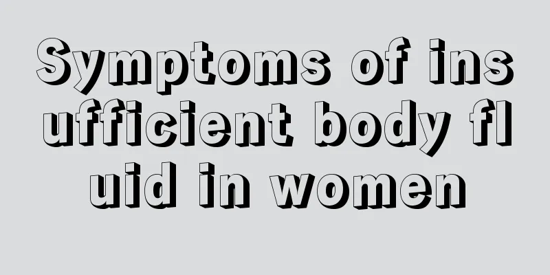 Symptoms of insufficient body fluid in women