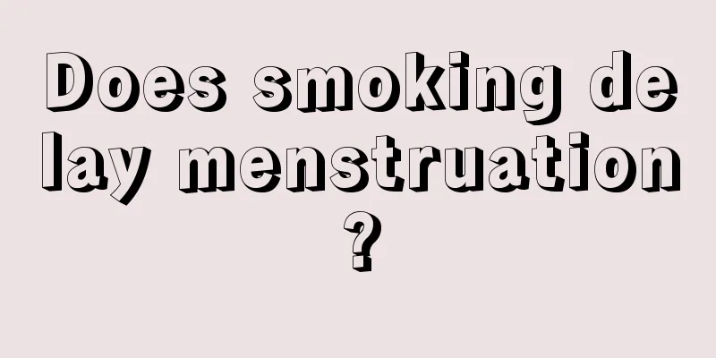 Does smoking delay menstruation?