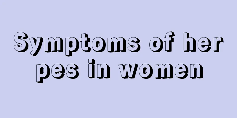 Symptoms of herpes in women