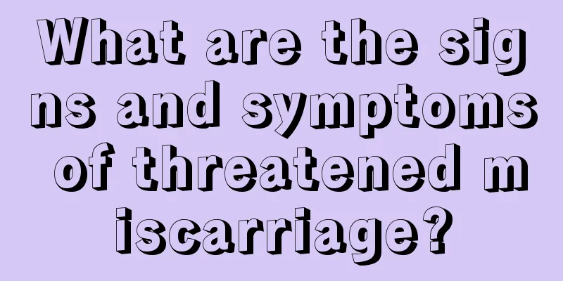 What are the signs and symptoms of threatened miscarriage?