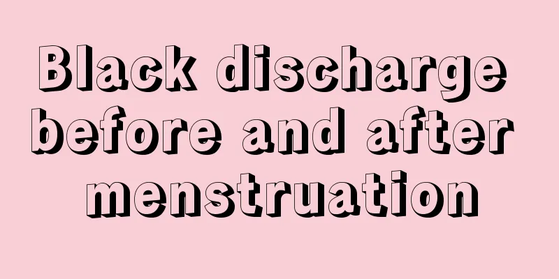 Black discharge before and after menstruation