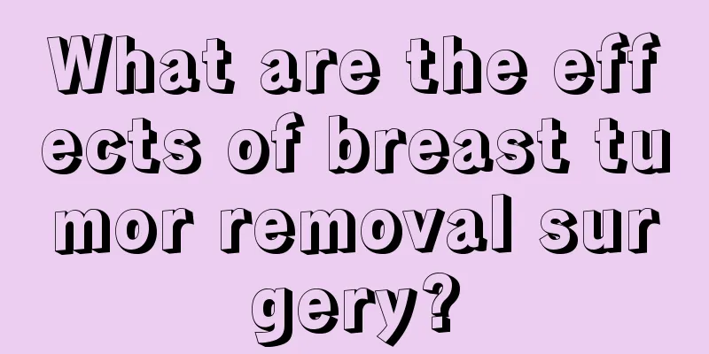 What are the effects of breast tumor removal surgery?