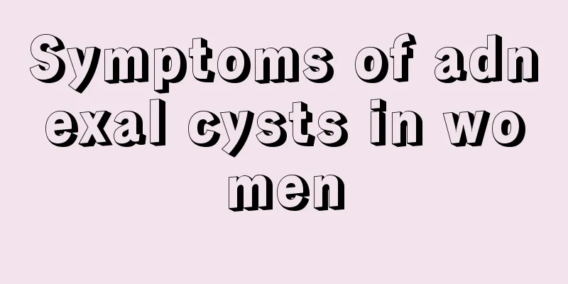 Symptoms of adnexal cysts in women