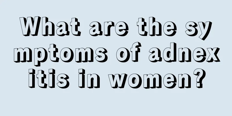 What are the symptoms of adnexitis in women?