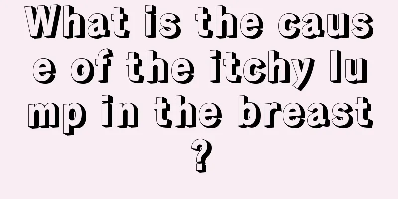 What is the cause of the itchy lump in the breast?