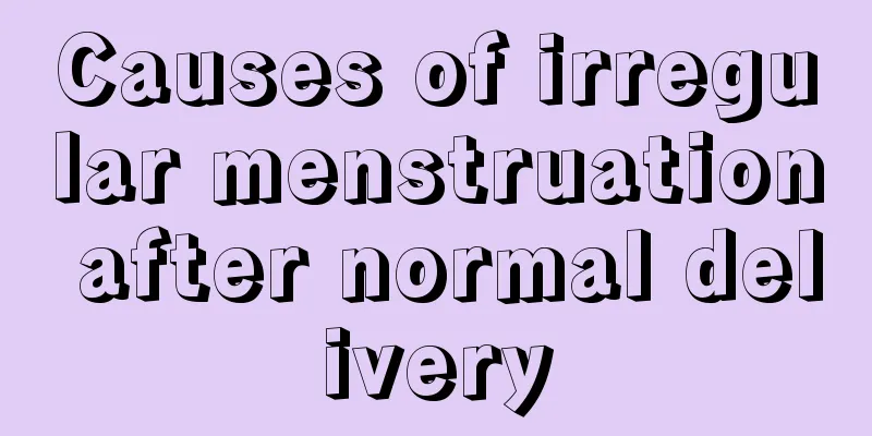 Causes of irregular menstruation after normal delivery