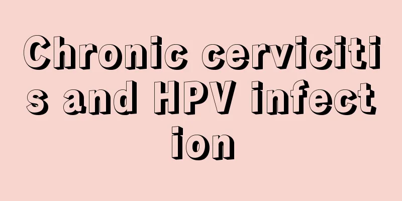 Chronic cervicitis and HPV infection