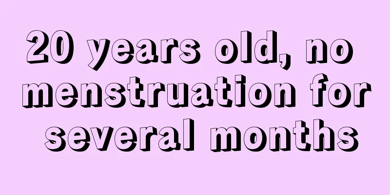 20 years old, no menstruation for several months