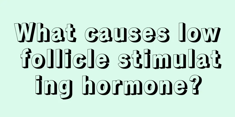 What causes low follicle stimulating hormone?