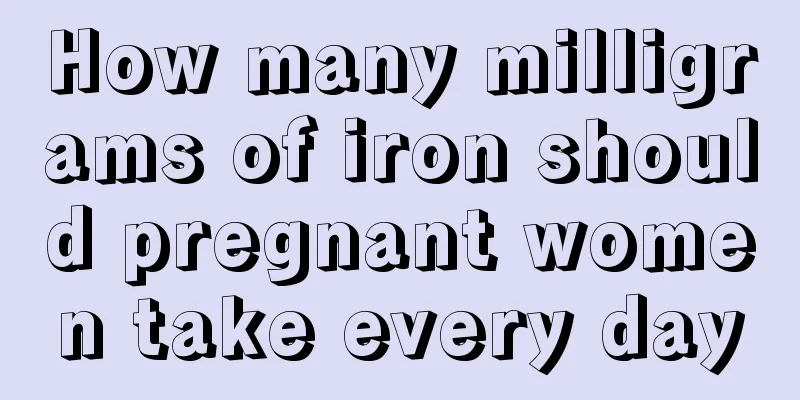 How many milligrams of iron should pregnant women take every day