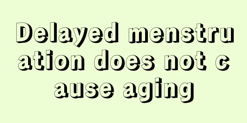 Delayed menstruation does not cause aging