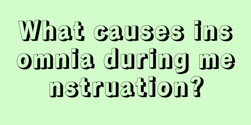 What causes insomnia during menstruation?