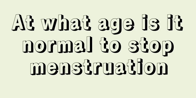 At what age is it normal to stop menstruation