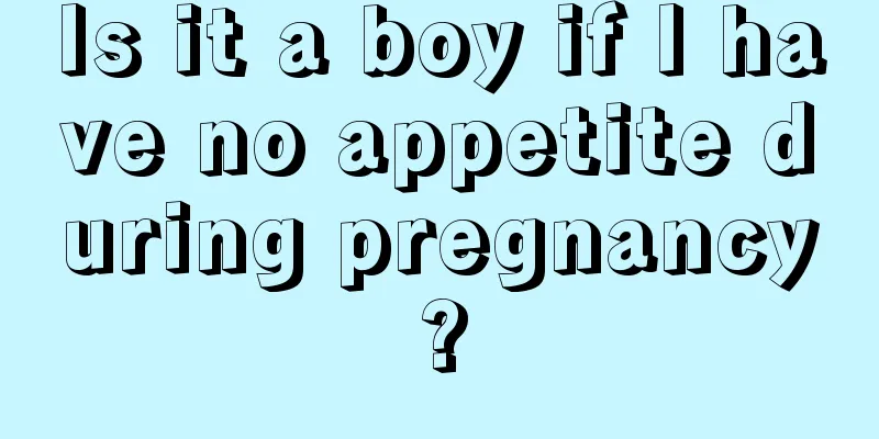 Is it a boy if I have no appetite during pregnancy?