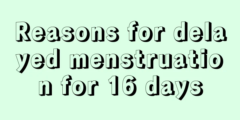 Reasons for delayed menstruation for 16 days