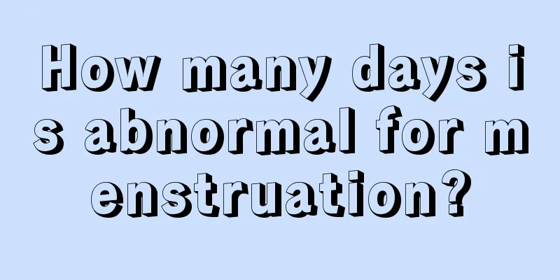 How many days is abnormal for menstruation?