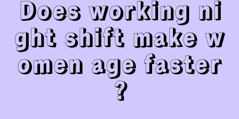 Does working night shift make women age faster?