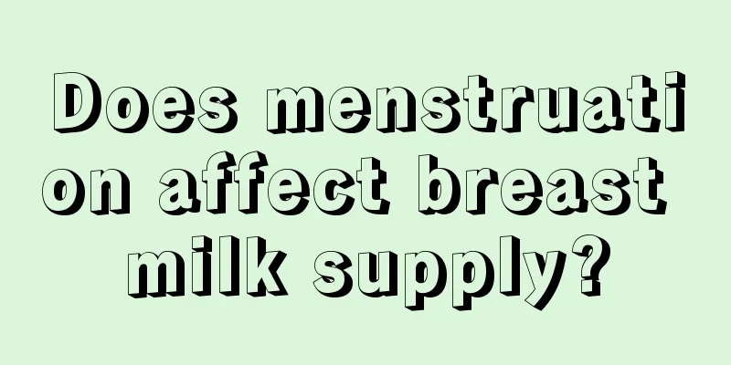 Does menstruation affect breast milk supply?