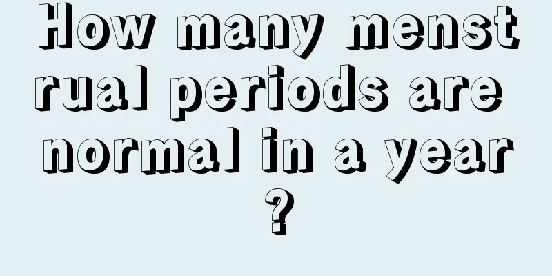 How many menstrual periods are normal in a year?