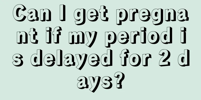 Can I get pregnant if my period is delayed for 2 days?