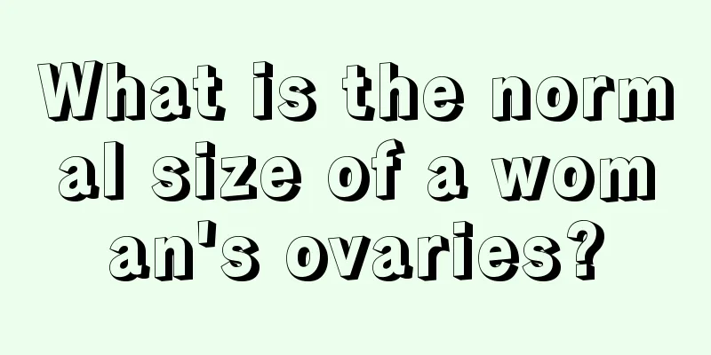 What is the normal size of a woman's ovaries?