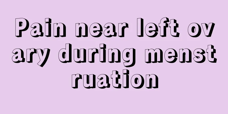 Pain near left ovary during menstruation