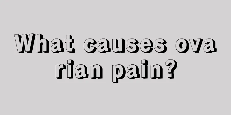 What causes ovarian pain?