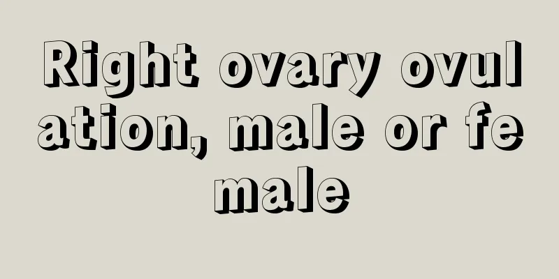 Right ovary ovulation, male or female