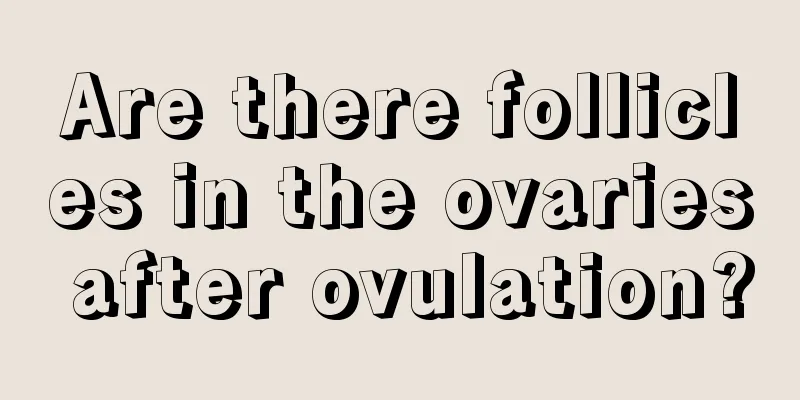 Are there follicles in the ovaries after ovulation?