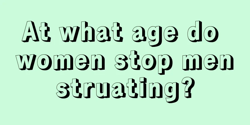 At what age do women stop menstruating?