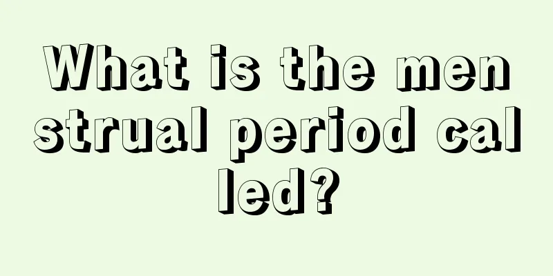 What is the menstrual period called?