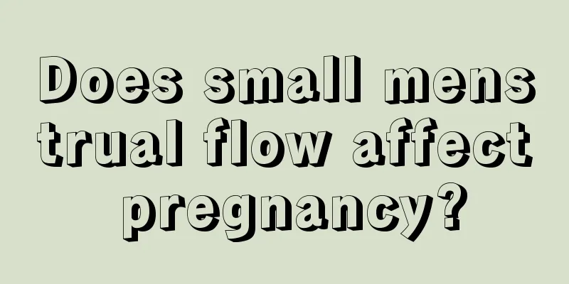 Does small menstrual flow affect pregnancy?