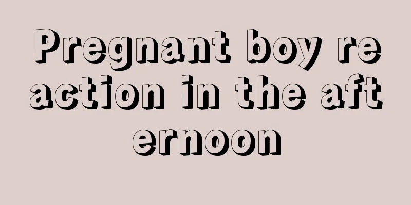 Pregnant boy reaction in the afternoon